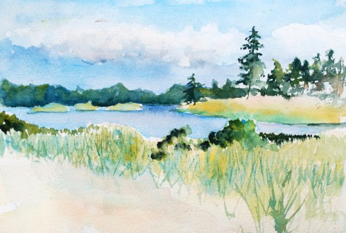 Landscape painting from Seney Wildlife Refuge